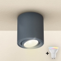 Brilagi - Foco empotrado LED RGBW regulable MIA 1xGU10/4,8W/230V 3000K 84x80 mm antracita + mando a distancia