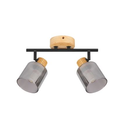 Brilagi - Foco HYGGE 2xE14/15W/230V madera/ahumado