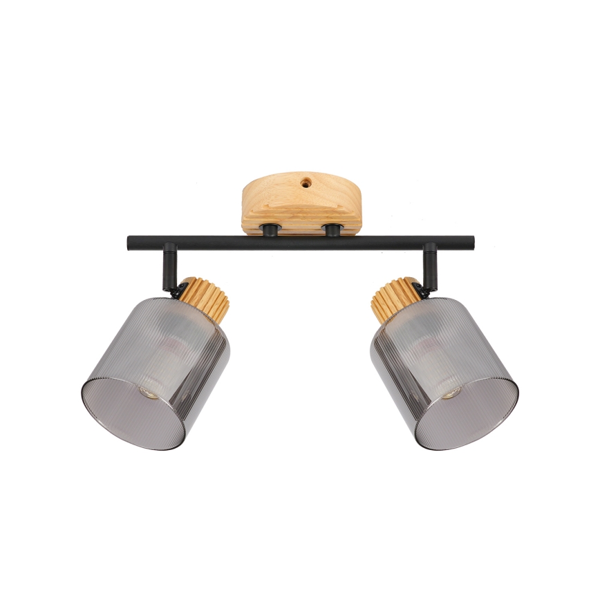 Brilagi - Foco HYGGE 2xE14/15W/230V madera/ahumado