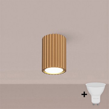 Brilagi - Foco LED CRESTO 1xGU10/10W/230V, 10 cm, color dorado