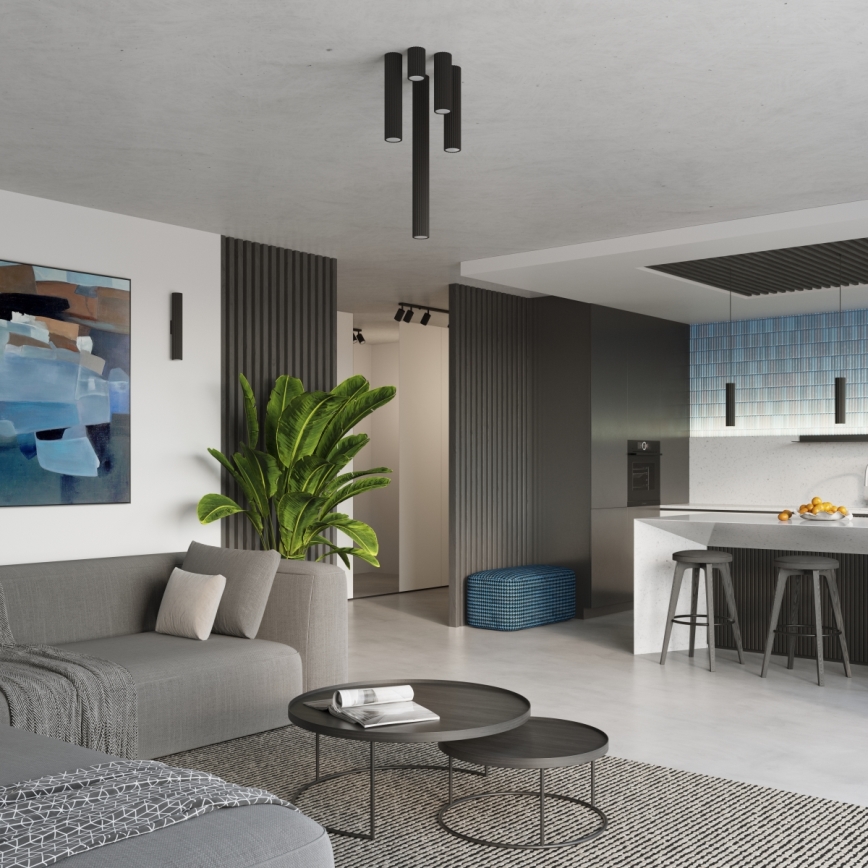 Brilagi - Foco LED CRESTO 1xGU10/10W/230V 10 cm negro
