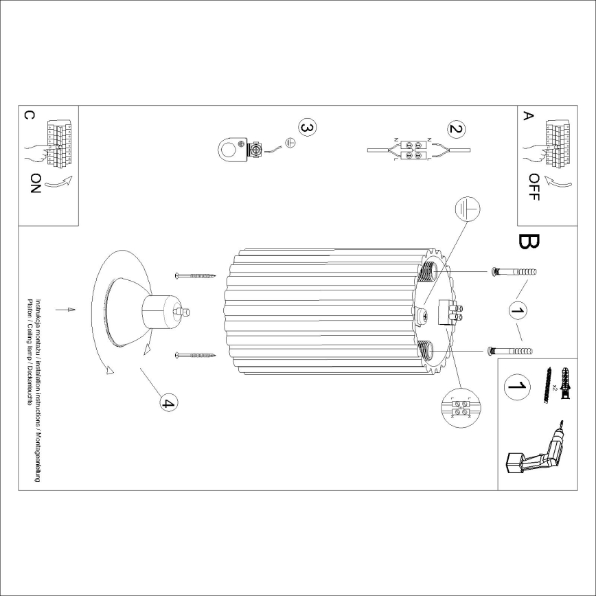 Brilagi - Foco LED CRESTO 1xGU10/10W/230V 10 cm rojo