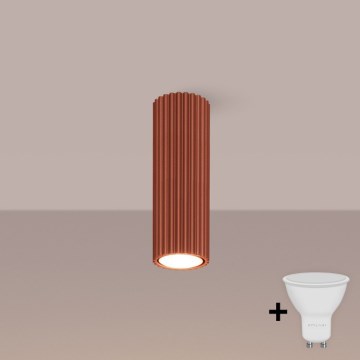 BRILAGI - Foco LED CRESTO 1xGU10/10W/230V 20 cm naranja