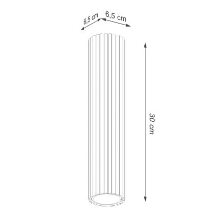 Brilagi - Foco LED CRESTO 1xGU10/10W/230V 30 cm crema