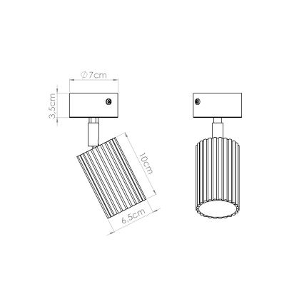 Brilagi - Foco LED CRESTO 1xGU10/10W/230V marrón
