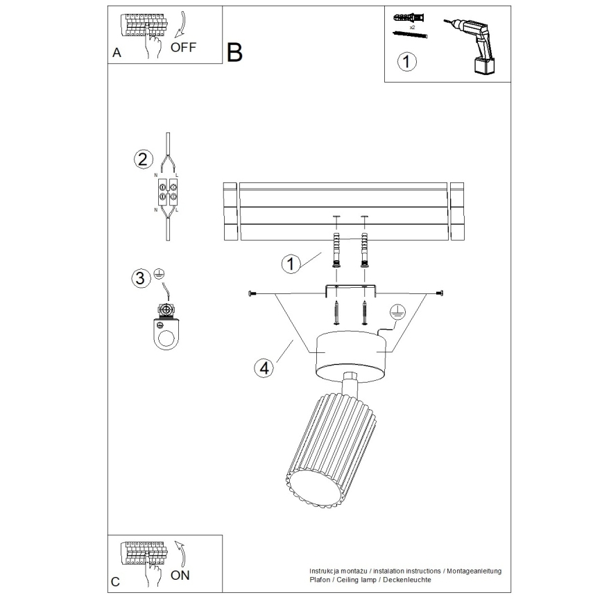 Brilagi - Foco LED CRESTO 1xGU10/10W/230V negro