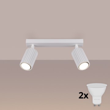 BRILAGI - Foco LED CRESTO 2xGU10/10W/230V blanco