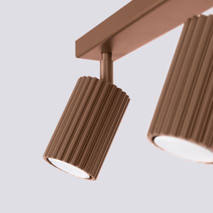 Brilagi - Foco LED CRESTO 2xGU10/10W/230V marrón