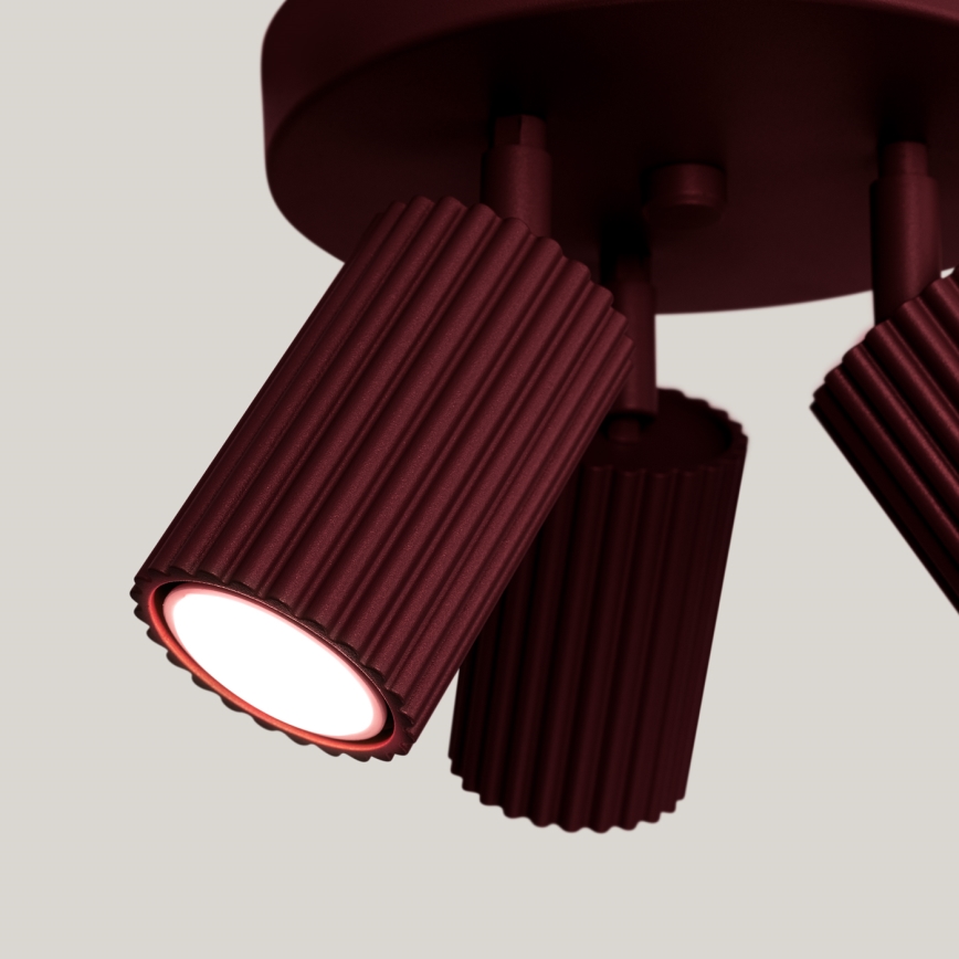 Brilagi - Foco LED CRESTO 3xGU10/10W/230V burdeos