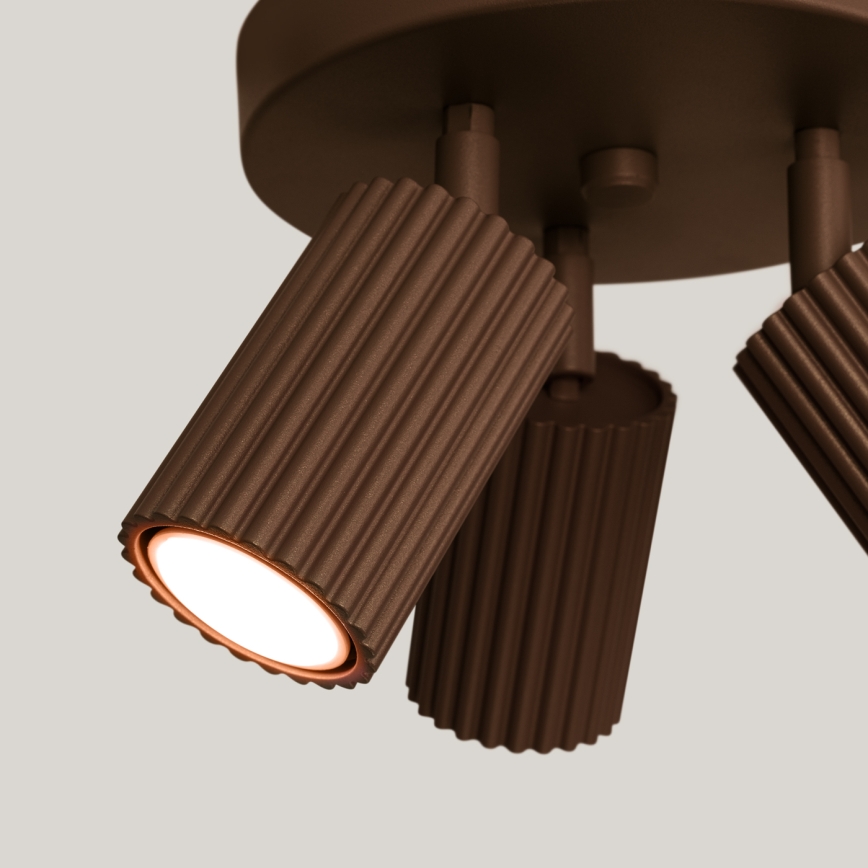 Brilagi - Foco LED CRESTO 3xGU10/10W/230V marrón