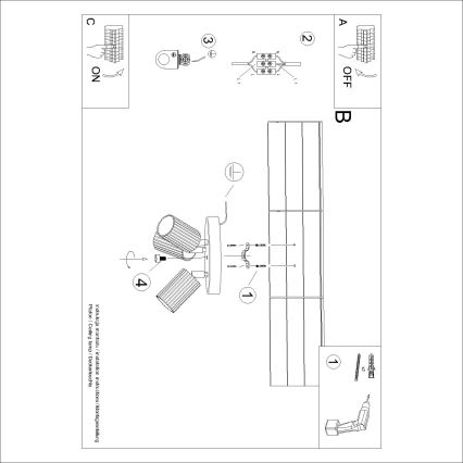 Brilagi - Foco LED CRESTO 3xGU10/10W/230V marrón