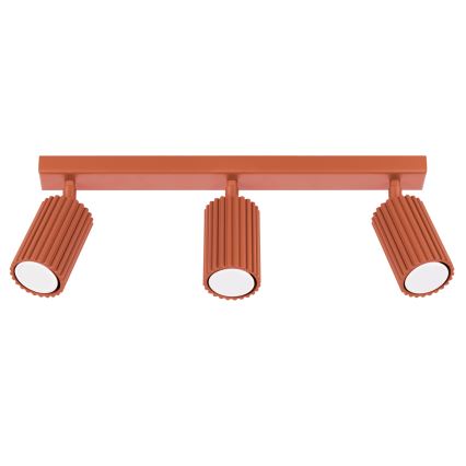 BRILAGI - Foco LED CRESTO 3xGU10/10W/230V naranja