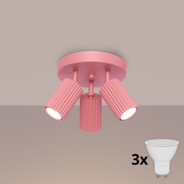 Brilagi - Foco LED CRESTO 3xGU10/10W/230V rosa
