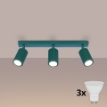 Brilagi - Foco LED CRESTO 3xGU10/10W/230V turquesa