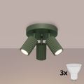 Brilagi - Foco LED CRESTO 3xGU10/10W/230V verde