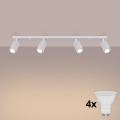 Brilagi - Foco LED CRESTO 4xGU10/10W/230V blanco