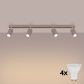 Brilagi - Foco LED CRESTO 4xGU10/10W/230V topo