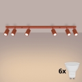 Brilagi - Foco LED CRESTO 6xGU10/10W/230V rojo