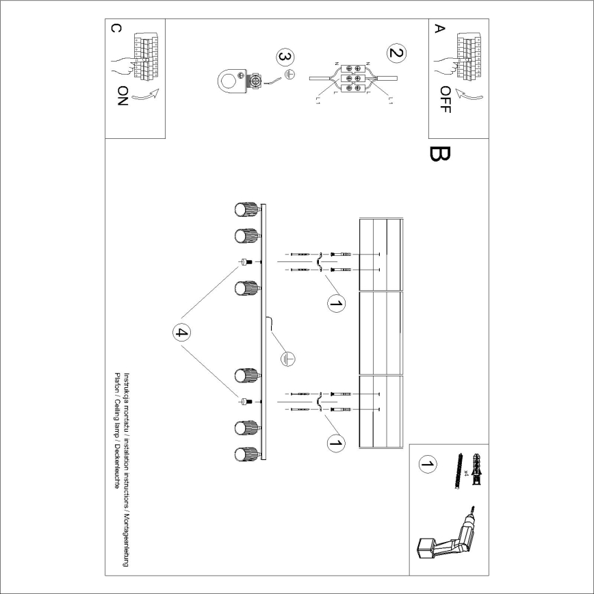 Brilagi - Foco LED CRESTO 6xGU10/10W/230V rojo
