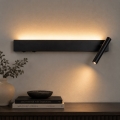 BRILAGI - Foco LED de pared orientable ARLIX LED/3W/230V + LED/7W negro IRC 90