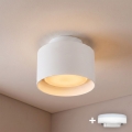 BRILAGI - Foco LED empotrable BACKLIT 1xGX53/15W/230V + LED/3W, diámetro 10 cm, blanco