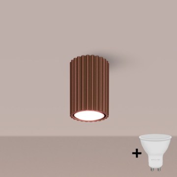 Brilagi - Foco LED empotrable CRESTO 1xGU10/10W/230V 10 cm marrón