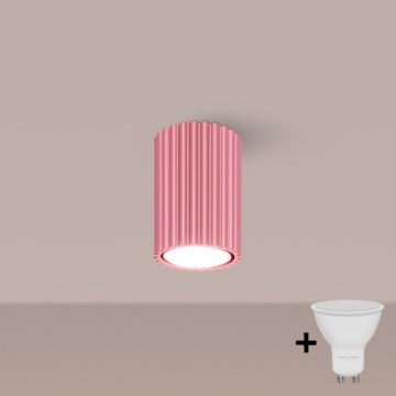 Brilagi - Foco LED empotrable CRESTO 1xGU10/10W/230V 10 cm rosa
