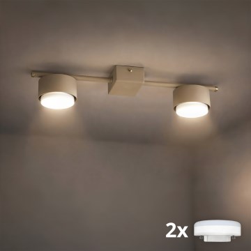 Brilagi - Foco LED MONO 2xGX53/13W/230V beige