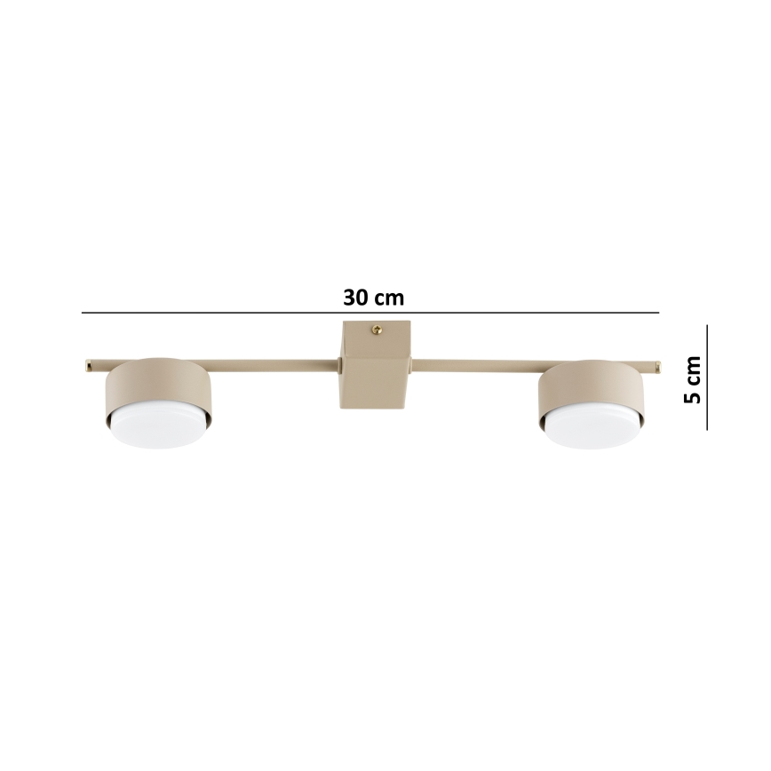 Brilagi - Foco LED MONO 2xGX53/30W/230V beige