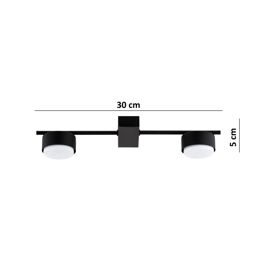 BRILAGI - Foco LED MONO 2xGX53/30W/230V negro
