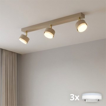 Brilagi - Foco LED MONO 3xGX53/13W/230V, beige