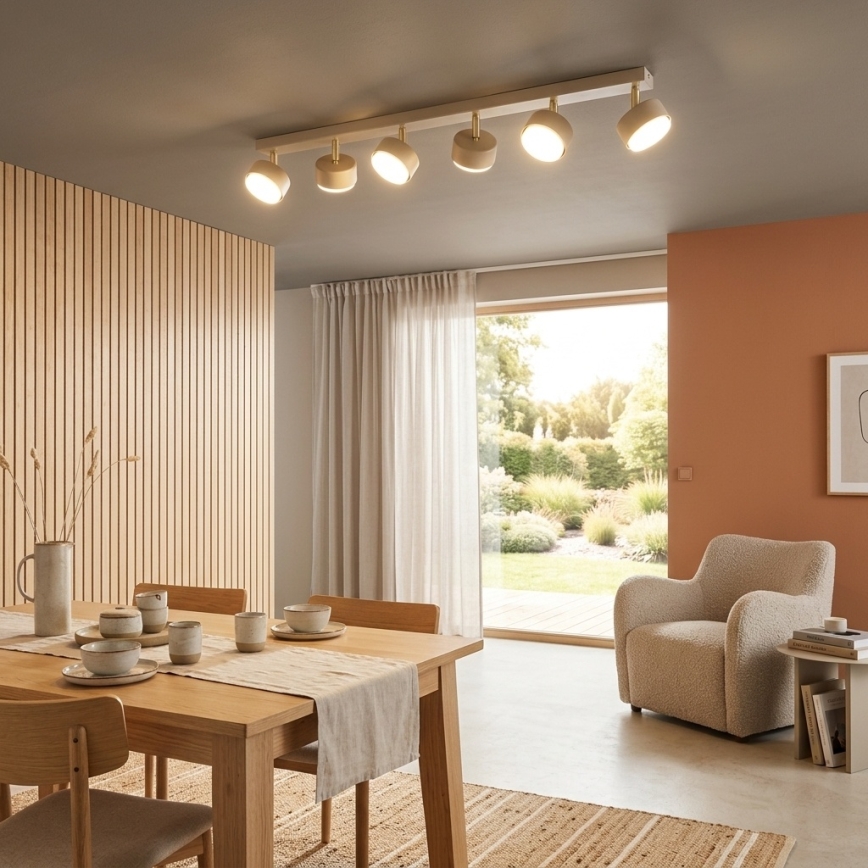 BRILAGI - Foco LED MONO 6xGX53/30W/230V beige/dorado