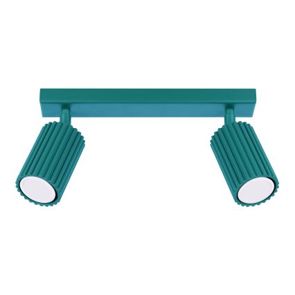 Brilagi - Foco LED orientable CRESTO 2xGU10/10W/230V turquesa