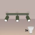 Brilagi - Foco LED orientable CRESTO 3xGU10/10W/230V verde
