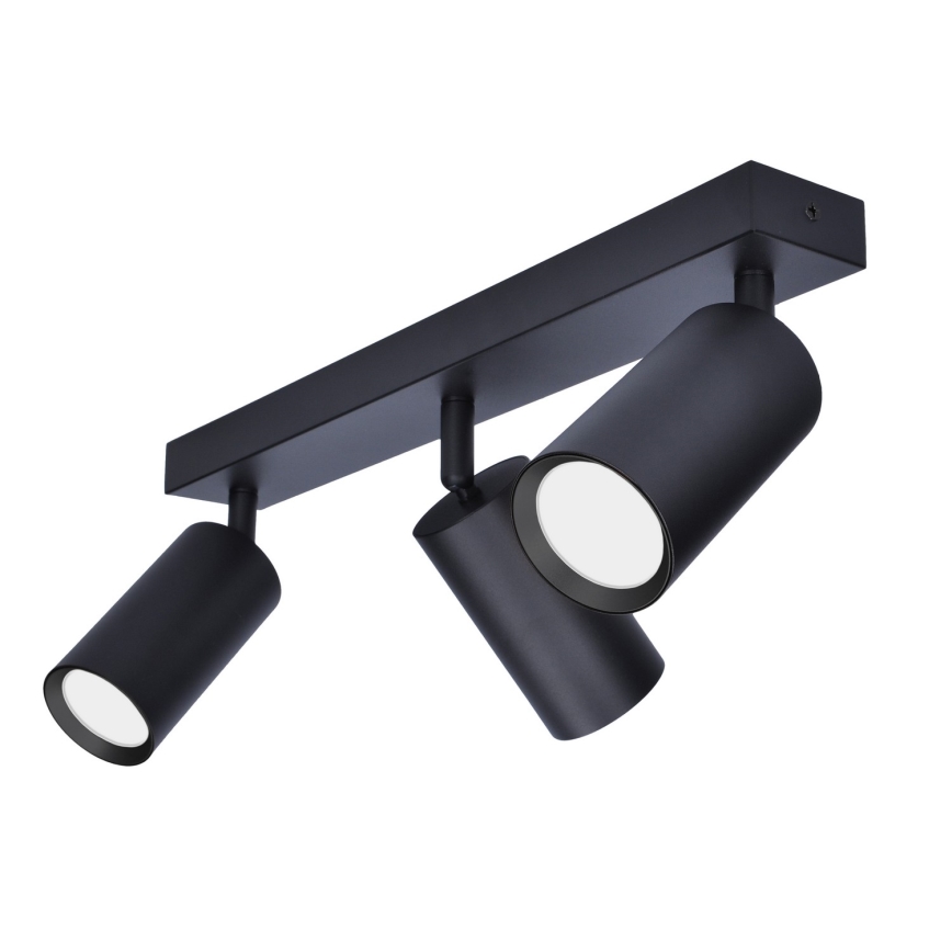 Brilagi - Foco empotrable LED RGBW regulable SELE 3xGU10/4,8W/230V 3000K negro + mando a distancia