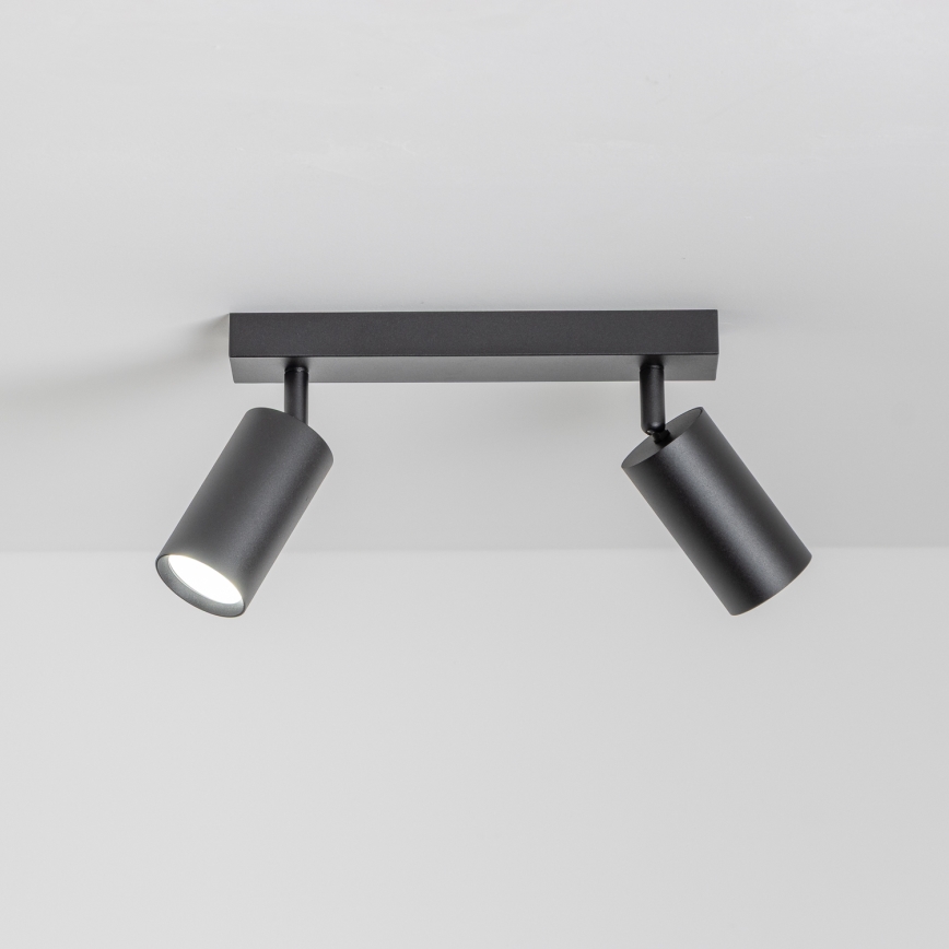 Brilagi - Foco empotrable LED RGBW regulable SELE 2xGU10/4,8W/230V 3000K negro + mando a distancia