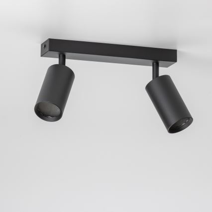 Brilagi - Foco empotrable LED RGBW regulable SELE 2xGU10/4,8W/230V 3000K negro + mando a distancia