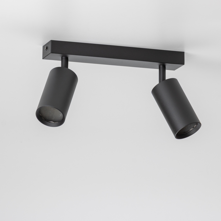 Brilagi - Foco empotrable LED RGBW regulable SELE 2xGU10/4,8W/230V 3000K negro + mando a distancia