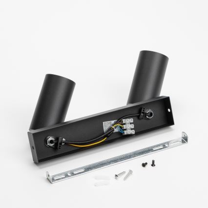 Brilagi - Foco empotrable LED RGBW regulable SELE 2xGU10/4,8W/230V 3000K negro + mando a distancia