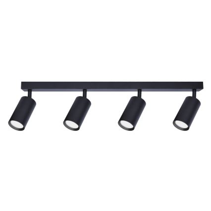 Brilagi - Luminaria spot LED RGBW regulable SELE 4xGU10/4,8W/230V 3000K negra + mando a distancia