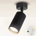 Brilagi - Foco LED RGBW regulable SELE MODERN 1x GU10/4,8W/230V 3000K negro + mando a distancia