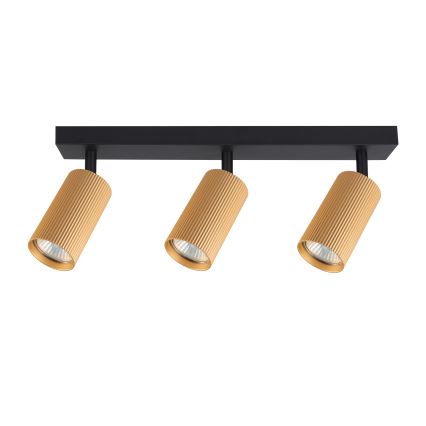 Brilagi - Foco empotrable LED RGBW regulable SELE MODERN 3xGU10/4,8W/230V 3000K dorado + mando a distancia