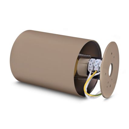 Brilagi - Foco LED RGBW regulable TRINE 1xGU10/4,8W/230V 3000K beige/dorado + mando a distancia