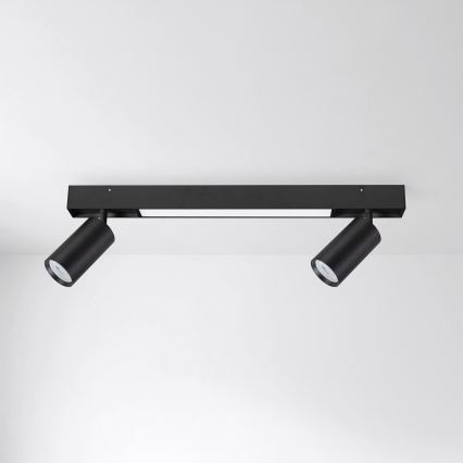Brilagi - Foco LED SELE 2xGU10/30W/230V + LED/15W negro