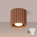 Brilagi - Foco LED SFERA 1xGU10/10W/230V diámetro 10 cm marrón