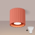 Brilagi - Foco LED SFERA 1xGU10/10W/230V diámetro 10 cm rosa