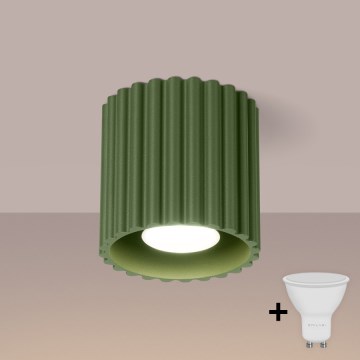 BRILAGI - Foco LED SFERA 1xGU10/10W/230V Ø 10 cm verde