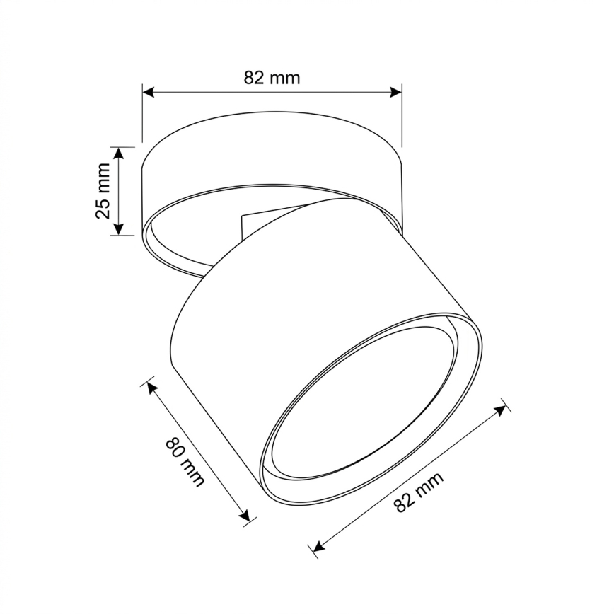 BRILAGI - Foco LED SMOOTH TILTY 1xGX53/15W/230V blanco
