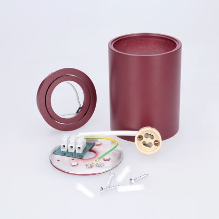 BRILAGI - Foco MIA 1xGU10/30W/230V 100x80 mm burdeos