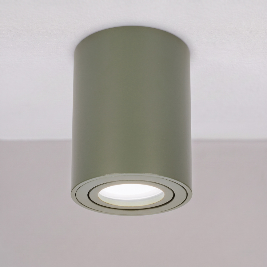 BRILAGI - Foco MIA 1xGU10/30W/230V 100x80 mm verde oscuro